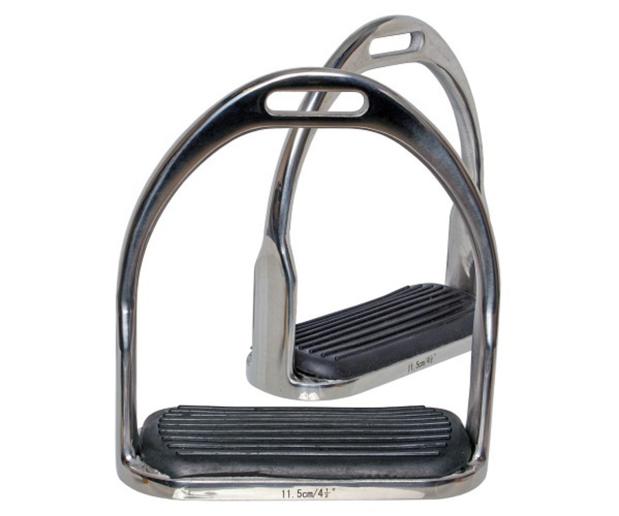 Blue Tag SS Stirrup Irons with Treads image 0